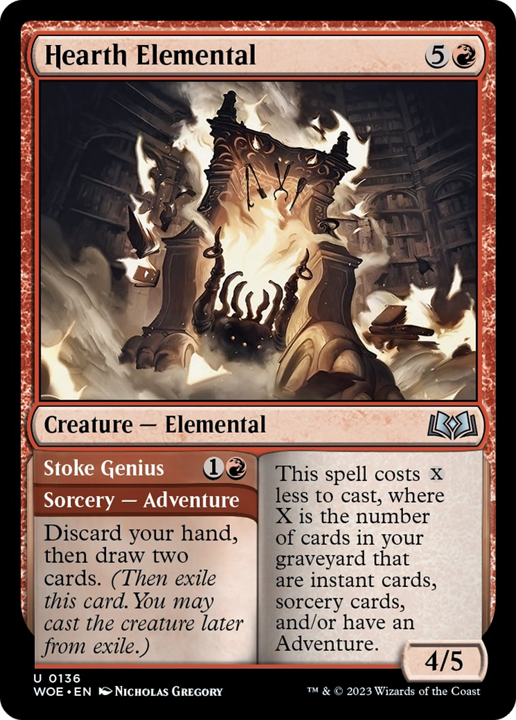 Hearth Elemental // Stoke Genius [Wilds of Eldraine] | D20 Games