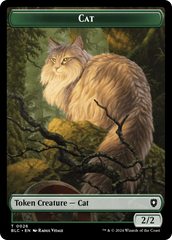 Elemental // Cat Double-Sided Token [Bloomburrow Commander Tokens] | D20 Games