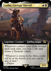 Lotho, Corrupt Shirriff (Extended Art) (Surge Foil) [The Lord of the Rings: Tales of Middle-Earth] | D20 Games