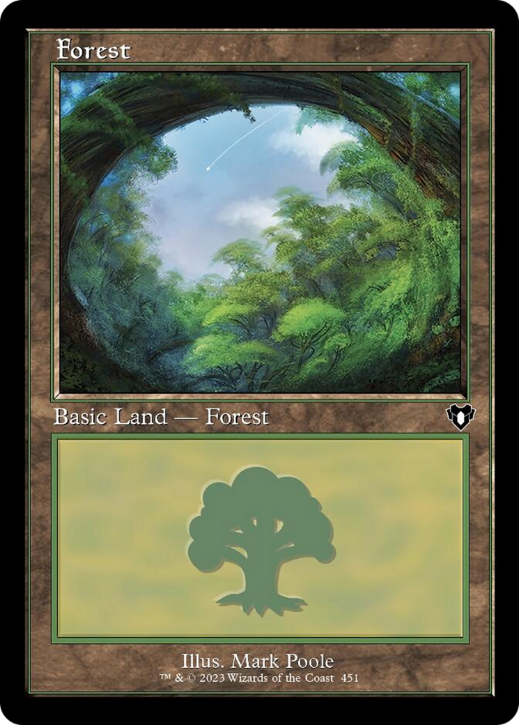 Forest (451) (Retro) [Commander Masters] | D20 Games