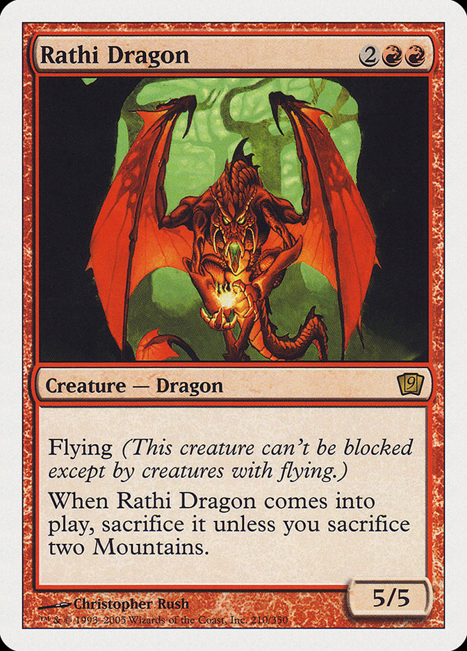 Rathi Dragon (9th Edition) [Oversize Cards] | D20 Games