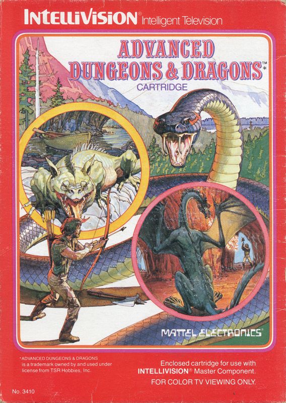 Advanced Dungeons and Dragons Cartridge (1982) - Collectors Item
