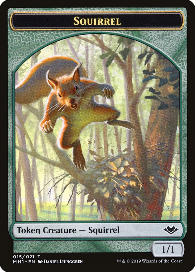 Elemental (008) // Squirrel (015) Double-Sided Token [Modern Horizons Tokens] | D20 Games