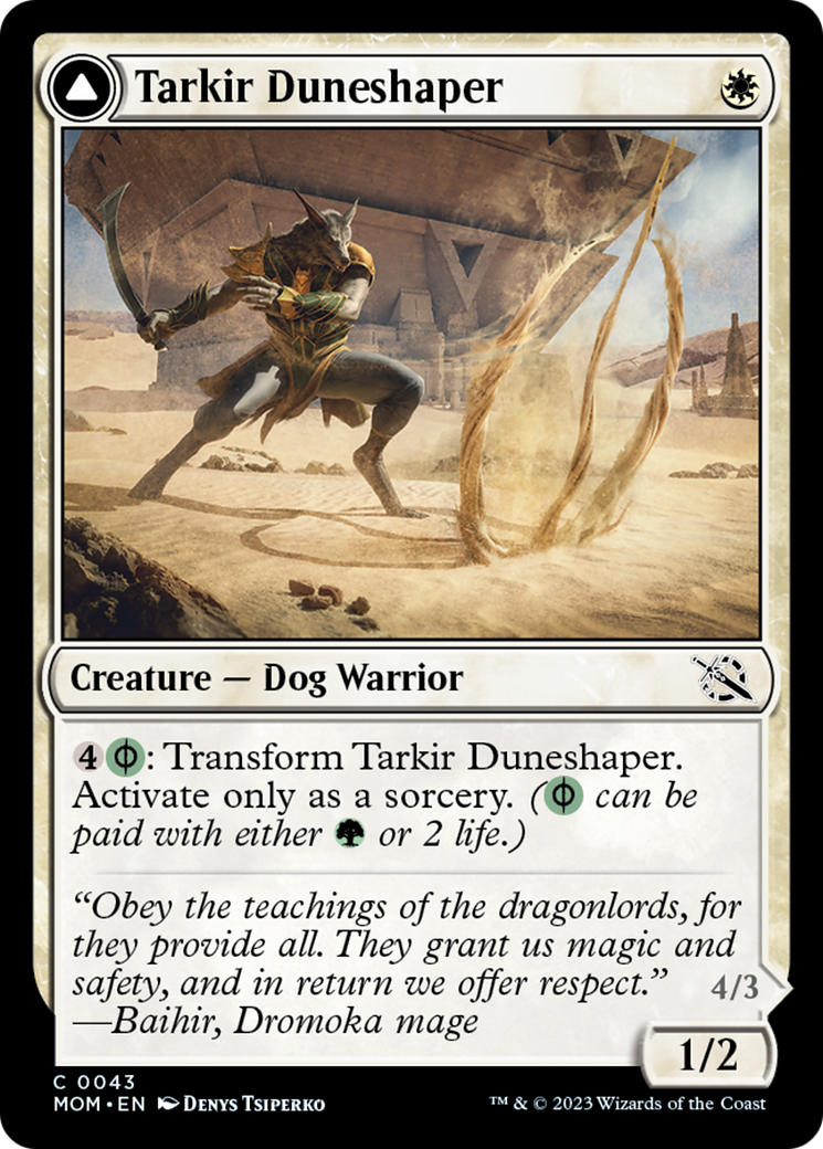 Tarkir Duneshaper // Burnished Dunestomper [March of the Machine] | D20 Games