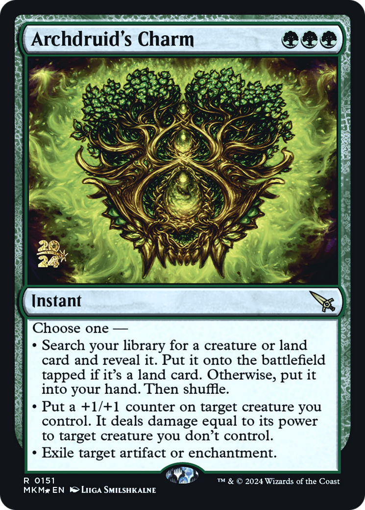 Archdruid's Charm [Murders at Karlov Manor Prerelease Promos] | D20 Games