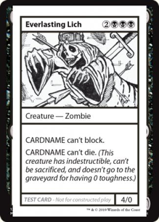 Everlasting Lich (2021 Edition) [Mystery Booster Playtest Cards] | D20 Games