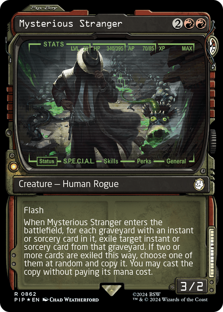 Mysterious Stranger (Showcase) (Surge Foil) [Fallout] | D20 Games