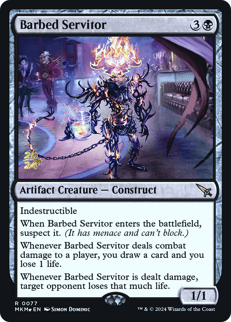 Barbed Servitor [Murders at Karlov Manor Prerelease Promos] | D20 Games