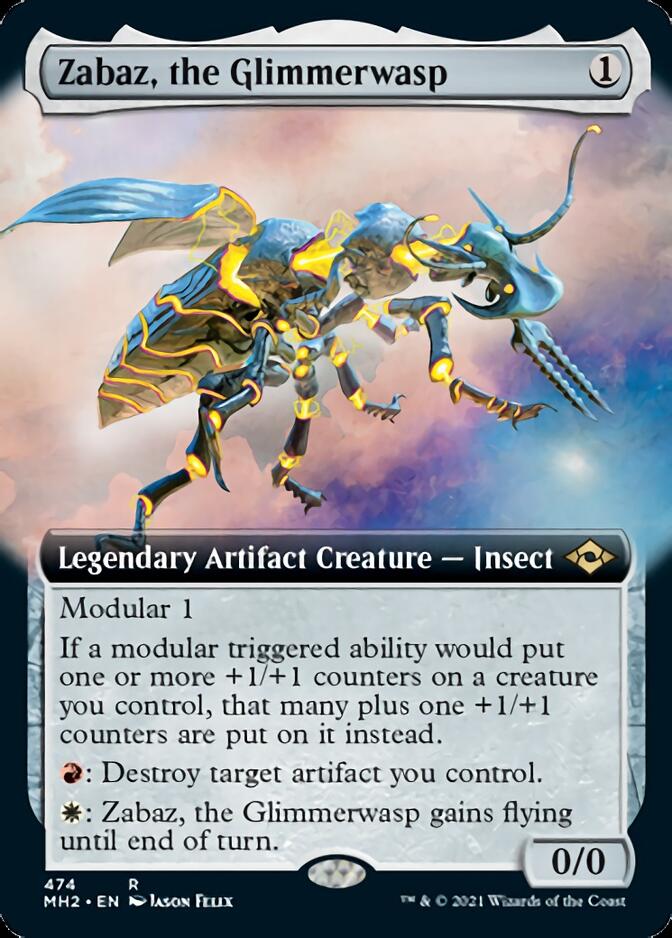 Zabaz, the Glimmerwasp (Extended Art) [Modern Horizons 2] | D20 Games