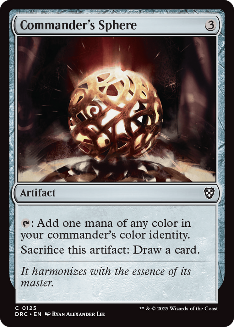 Commander's Sphere [Aetherdrift Commander] | D20 Games