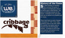 WE Games Classic Cribbage Set - Solid Wood TriColor (Blue, Green, Red) Continuous 3 Track Board with Metal Pegs