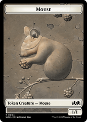 Mouse // Food (0012) Double-Sided Token [Wilds of Eldraine Tokens] | D20 Games