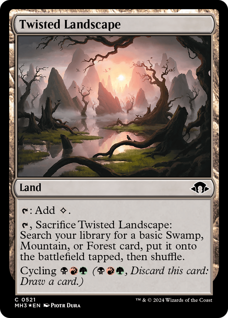 Twisted Landscape (Ripple Foil) [Modern Horizons 3] | D20 Games