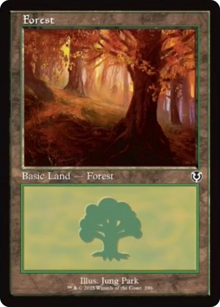 Forest (296) (Retro Frame) [Innistrad Remastered] | D20 Games