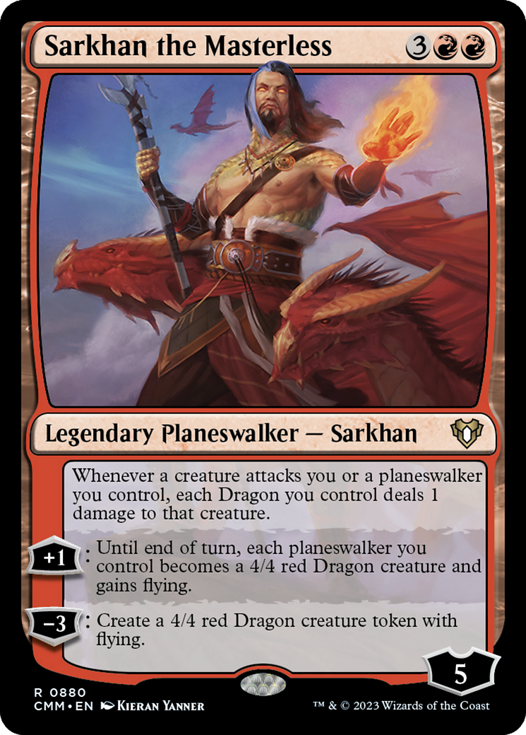 Sarkhan the Masterless [Commander Masters] | D20 Games