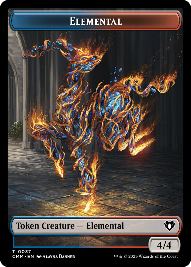 Elemental Token (37) [Commander Masters Tokens] | D20 Games