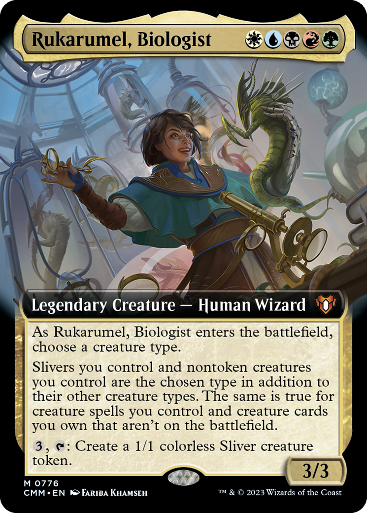 Rukarumel, Biologist (Extended Art) [Commander Masters] | D20 Games