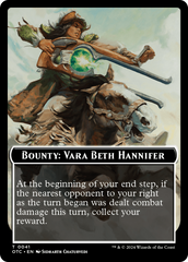 Bounty: Vara Beth Hannifer // Bounty Rules Double-Sided Token [Outlaws of Thunder Junction Commander Tokens] | D20 Games