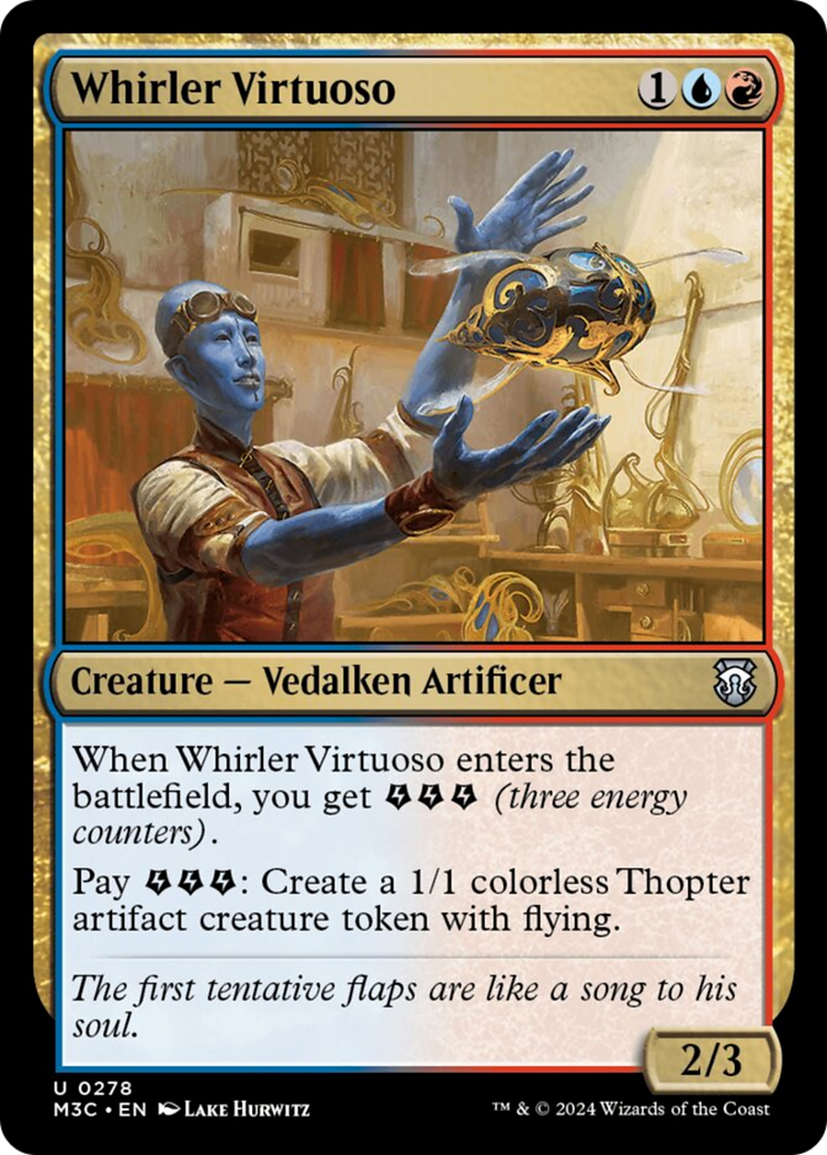 Whirler Virtuoso (Ripple Foil) [Modern Horizons 3 Commander] | D20 Games