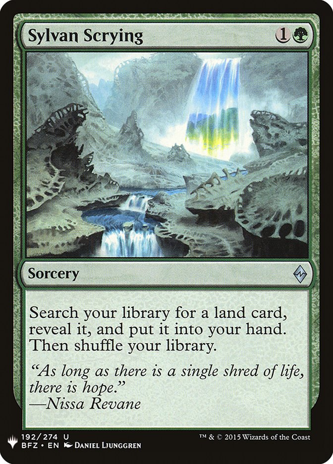 Sylvan Scrying [Mystery Booster] | D20 Games