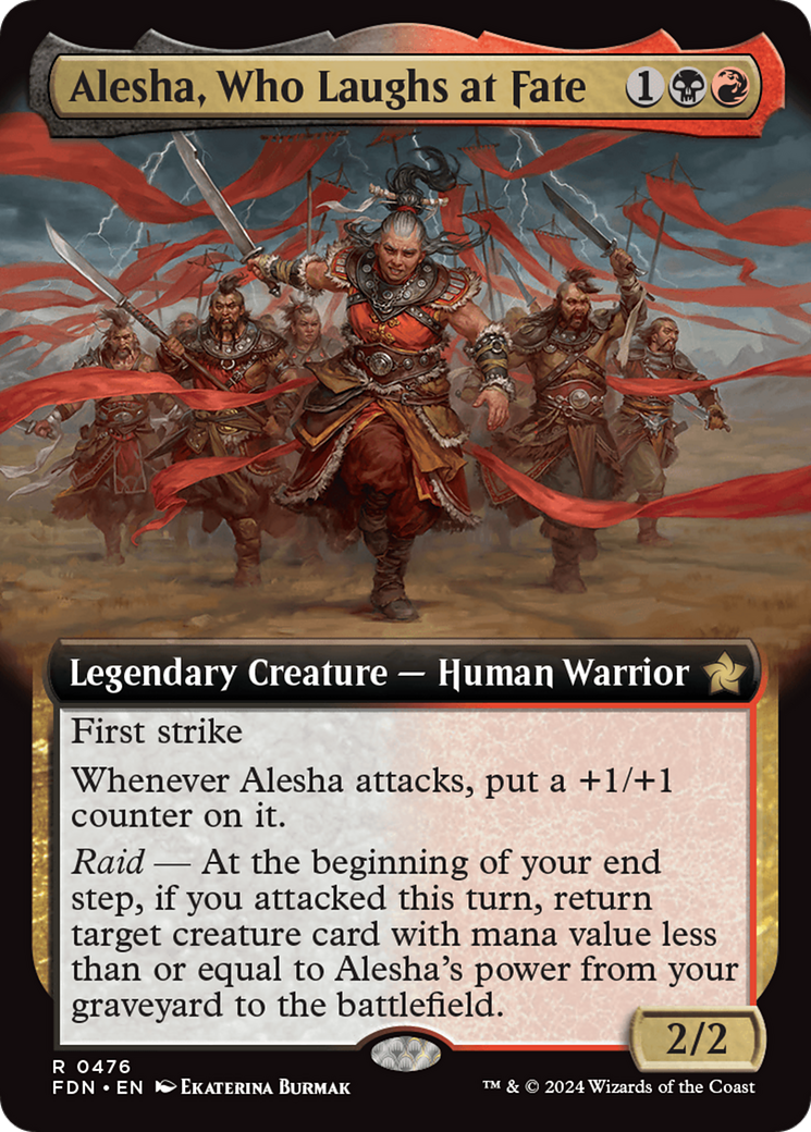 Alesha, Who Laughs at Fate (Extended Art) [Foundations] | D20 Games