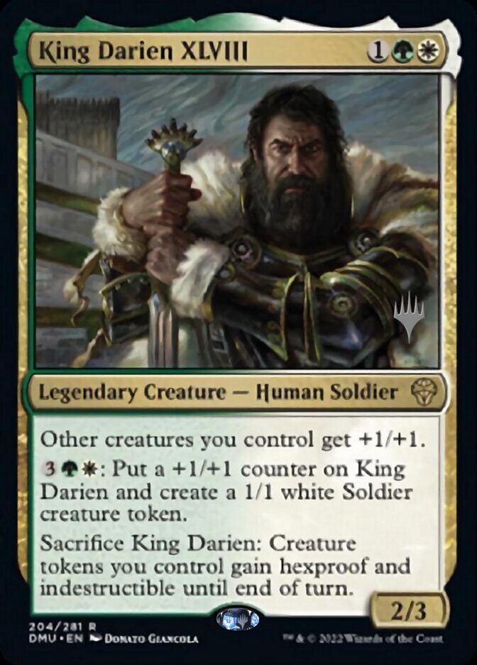 King Darien XLVIII (Promo Pack) [Dominaria United Promos] | D20 Games