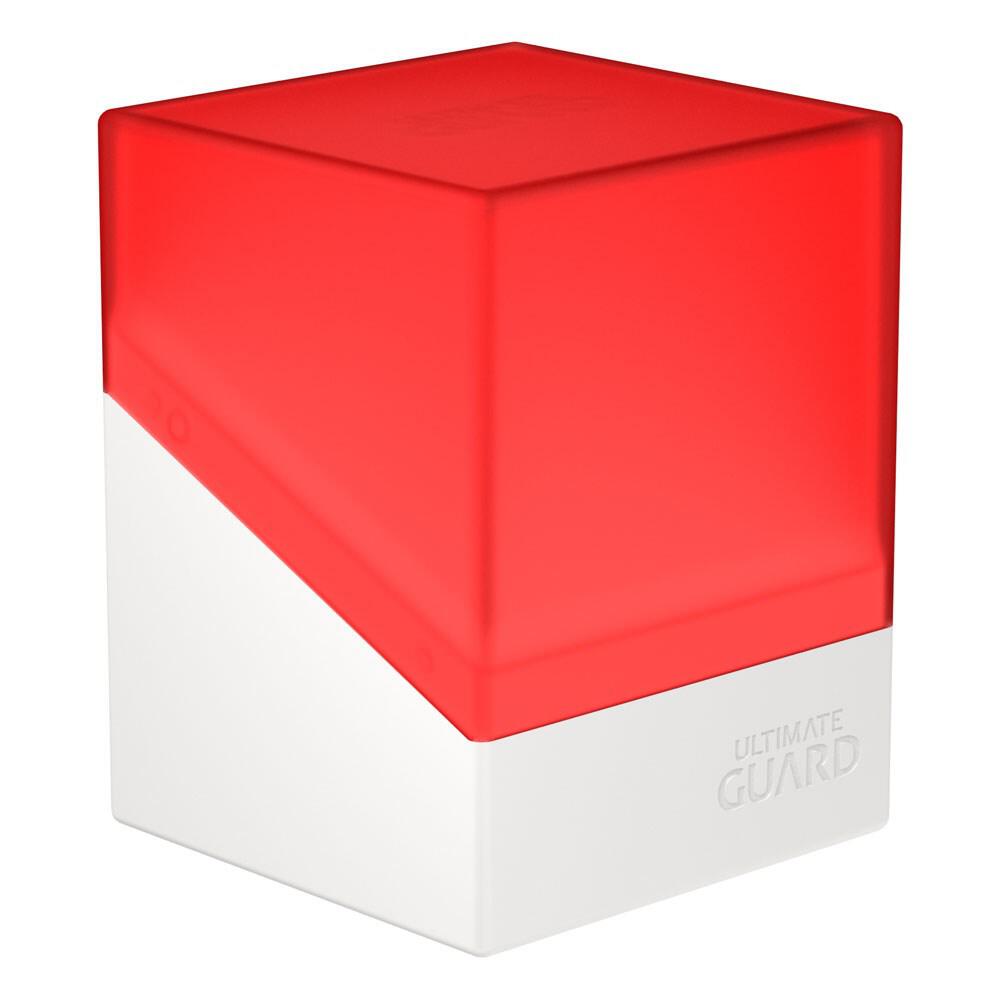 Synergy Boulder Deck Case 100+ - Red/White - Ultimate Guard Deck Boxes | D20 Games