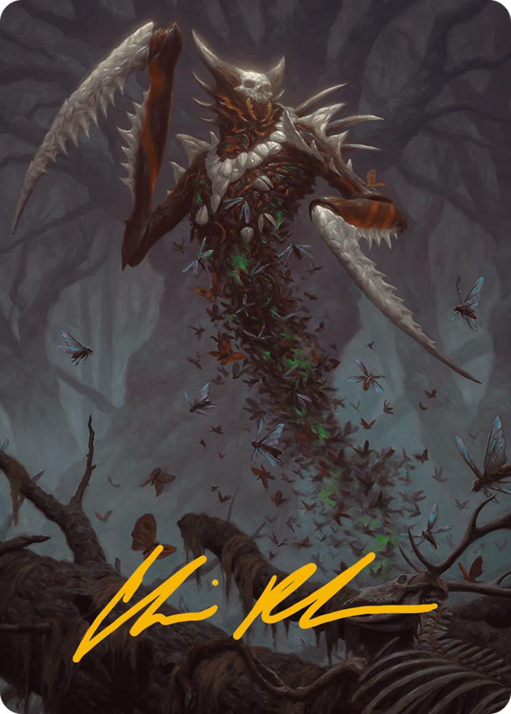 Grist, the Plague Swarm Art Card (Gold-Stamped Signature) [Modern Horizons 3 Art Series] | D20 Games