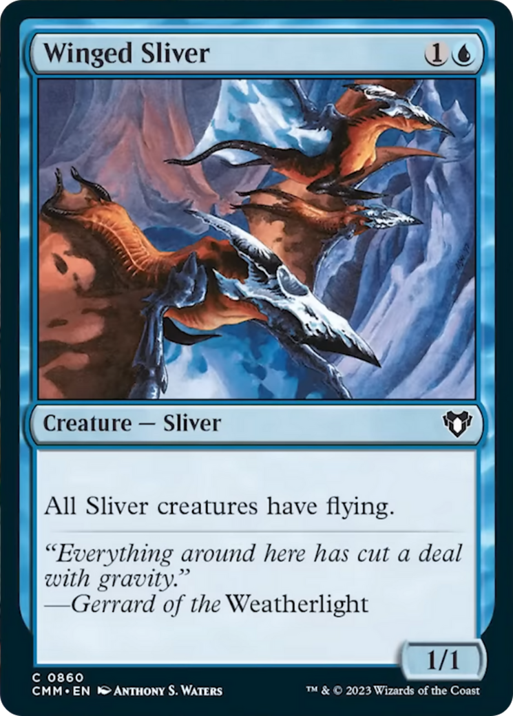 Winged Sliver [Commander Masters] | D20 Games