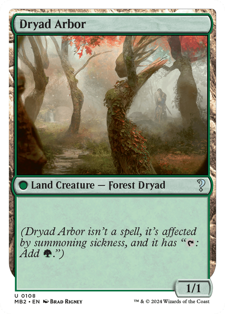 Dryad Arbor (White Border) [Mystery Booster 2] | D20 Games