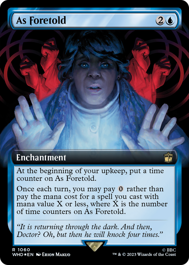 As Foretold (Extended Art) (Surge Foil) [Doctor Who] | D20 Games