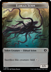 Manifest // Eldrazi Scion Double-Sided Token [Commander Masters Tokens] | D20 Games