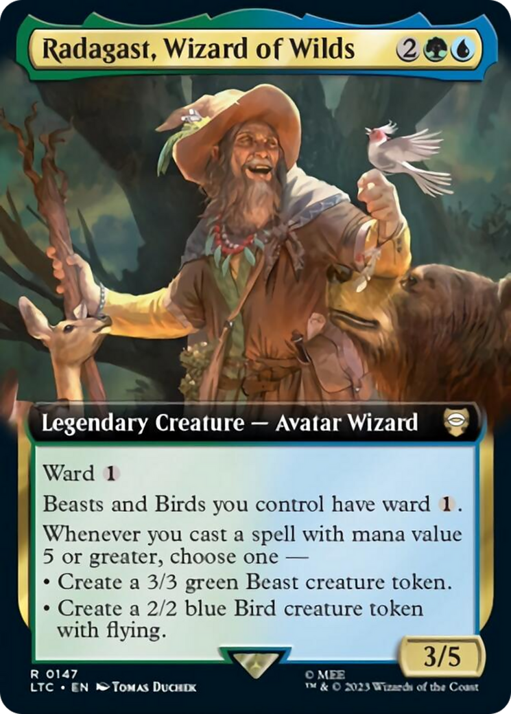 Radagast, Wizard of Wilds (Extended Art) [The Lord of the Rings: Tales of Middle-Earth Commander] | D20 Games