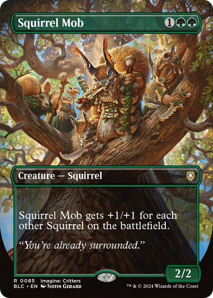 Squirrel Mob (Borderless) [Bloomburrow Commander] | D20 Games