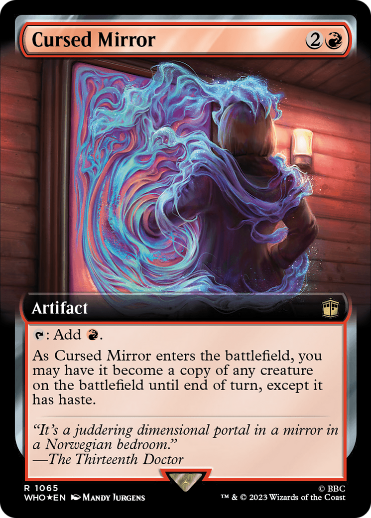 Cursed Mirror (Extended Art) (Surge Foil) [Doctor Who] | D20 Games