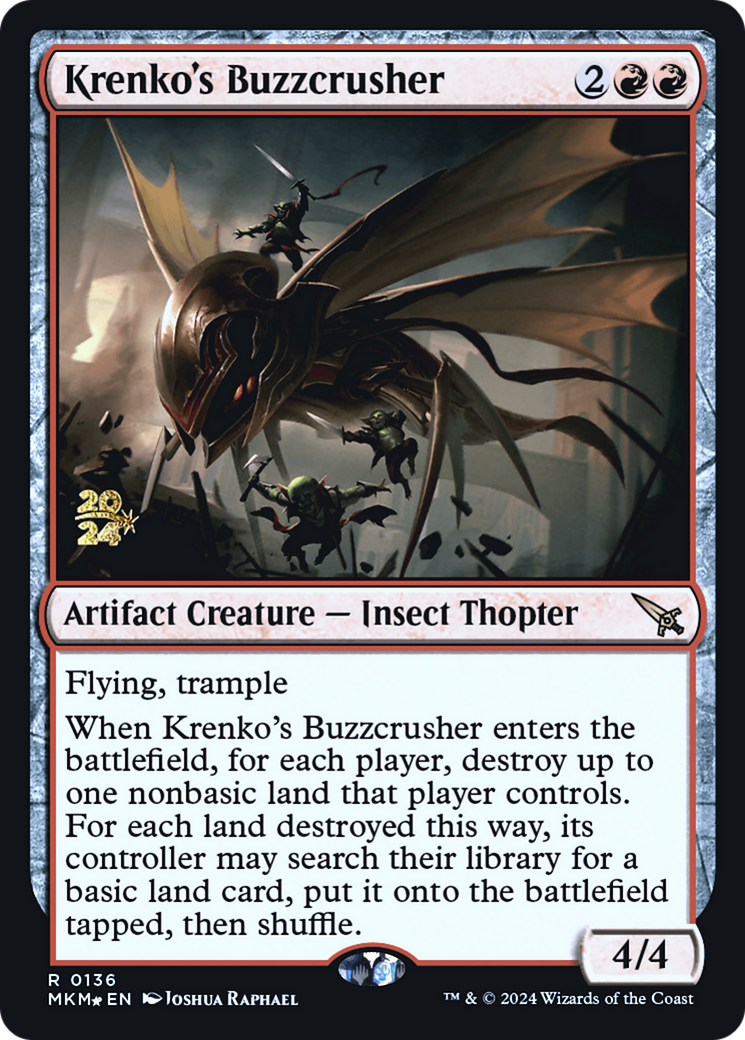 Krenko's Buzzcrusher [Murders at Karlov Manor Prerelease Promos] | D20 Games