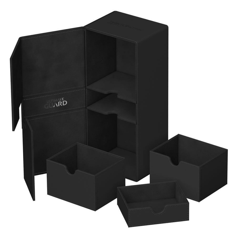 Twin Flip`n`Tray - Black (Holds 266+) - Ultimate Guard Deck Boxes | D20 Games