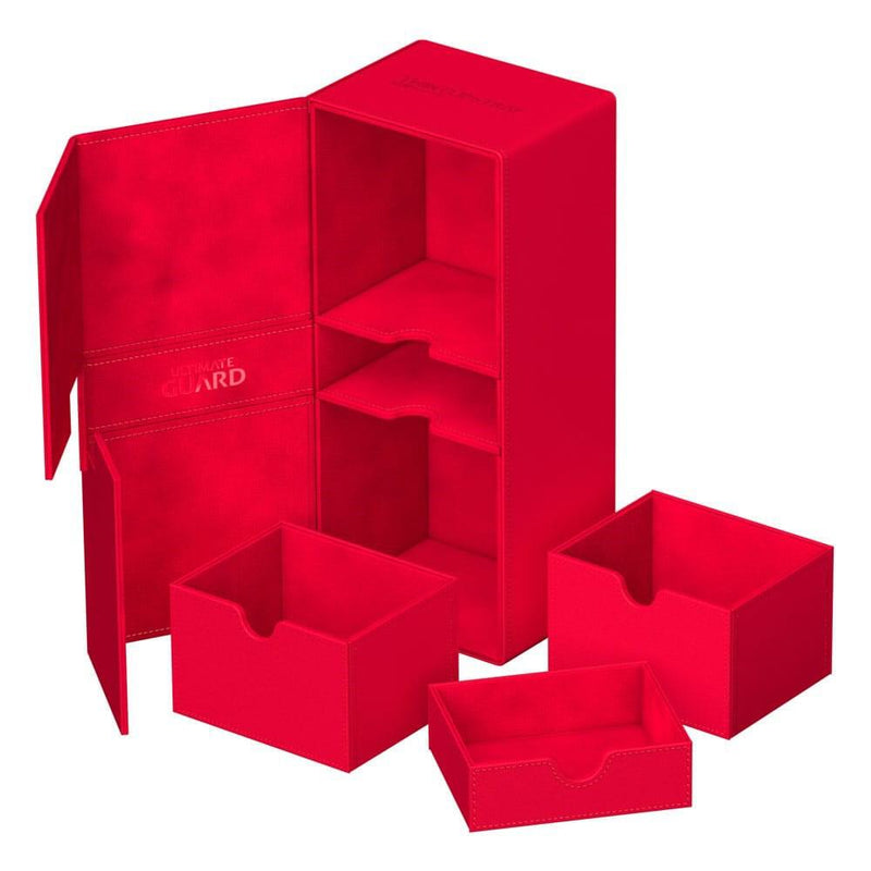 Twin Flip`n`Tray - Red (Holds 266+) - Ultimate Guard Deck Boxes