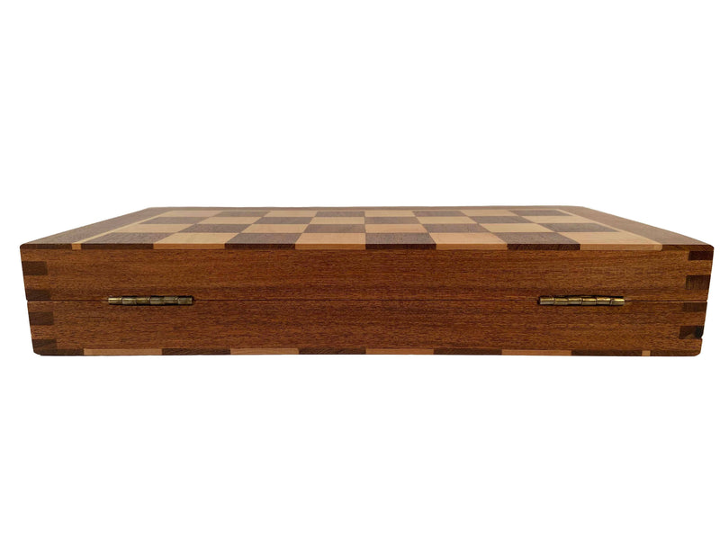 Travel Magnetic Wood Folding Chess Set, 12 inches