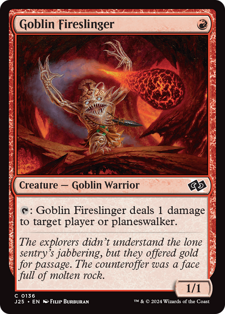 Goblin Fireslinger [Foundations Jumpstart] | D20 Games