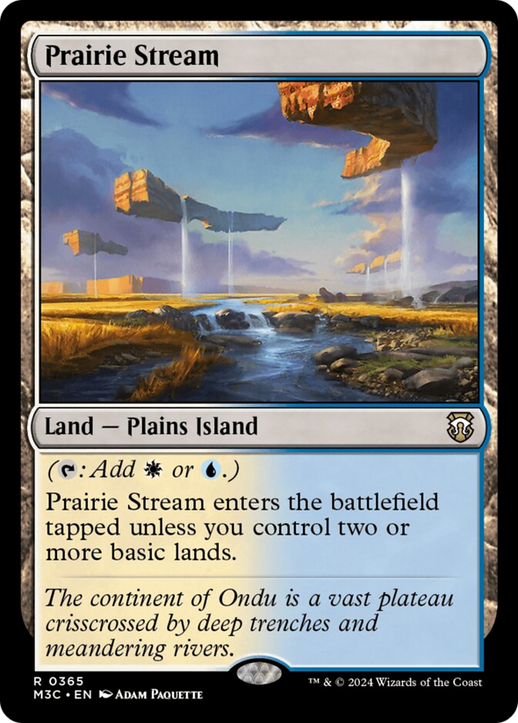 Prairie Stream (Ripple Foil) [Modern Horizons 3 Commander] | D20 Games