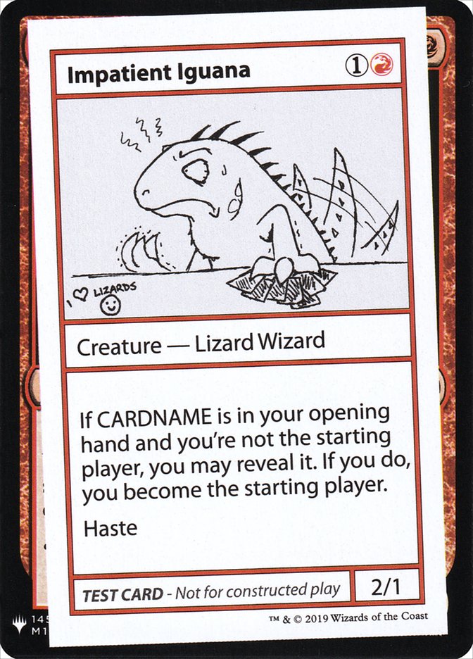 Impatient Iguana [Mystery Booster Playtest Cards] | D20 Games