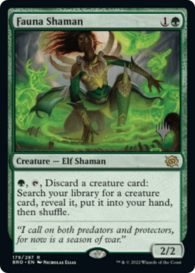 Fauna Shaman (Promo Pack) [The Brothers' War Promos] | D20 Games