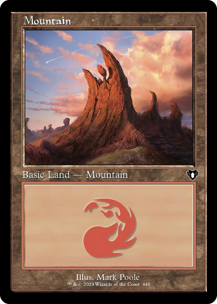 Mountain (448) (Retro) [Commander Masters] | D20 Games