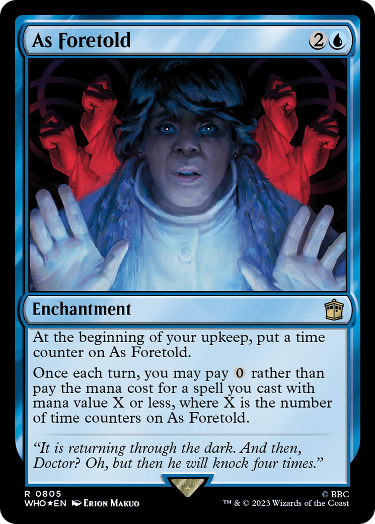 As Foretold (Surge Foil) [Doctor Who] | D20 Games