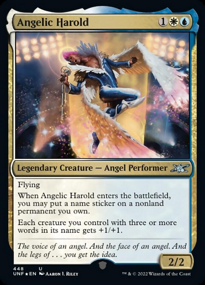 Angelic Harold (Galaxy Foil) [Unfinity] | D20 Games