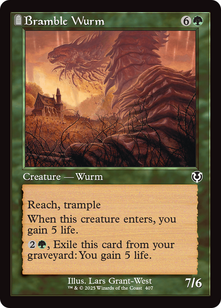 Bramble Wurm (Retro Frame) [Innistrad Remastered] | D20 Games