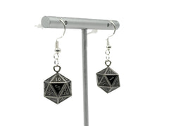 Cursed Blade - Ioun Stone D20 Dice Earrings | D20 Games