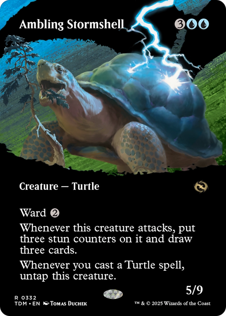 Ambling Stormshell (Borderless) [Tarkir: Dragonstorm] | D20 Games
