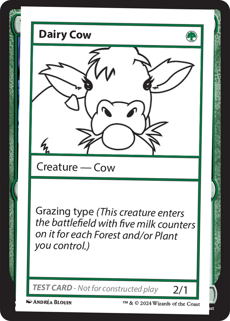 Dairy Cow [Mystery Booster 2 Playtest Cards] | D20 Games